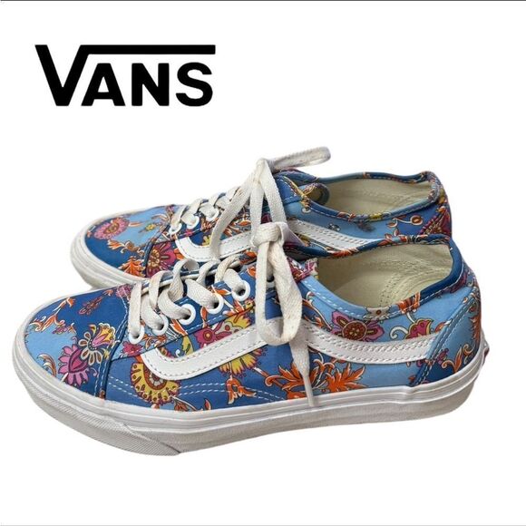 Vans Shoes - Vans x Liberty of London Off The Wall Old Skool Tennis Shoes Sneakers 6.5